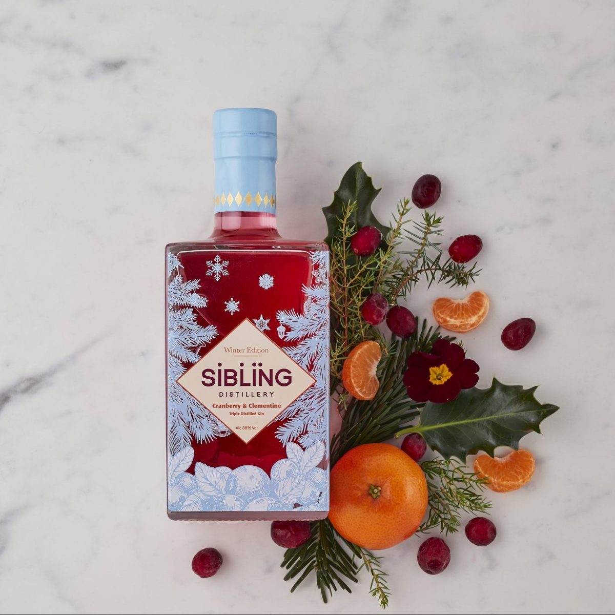 winter Cranberry and Clementine Gin 70cl